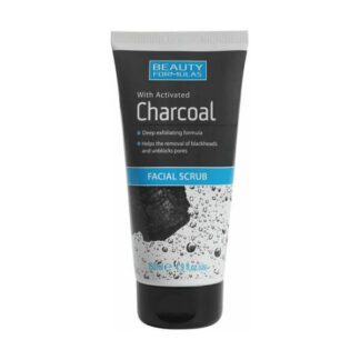 BEAUTY FORMULAS CHARCOAL תרחיץ פלינג לפנים בתוספת פחם פעיל 150 מ"ל