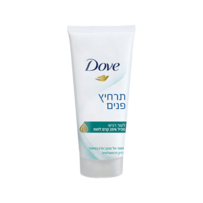 תרחיץ פנים לעור רגיש מכיל 25% קרם לחות Dove