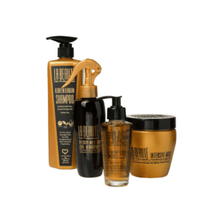 la beaute - מארז אינטנסיב - הכולל שמפו, מסכה, סרום וספריי מתיר קשרים