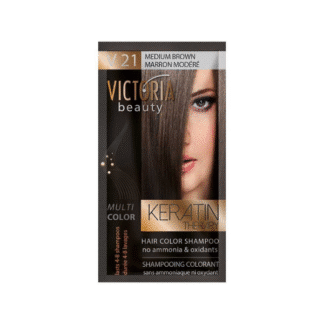 שמפו צבע לשיער חום בינוני | VICTORIA BEAUTY