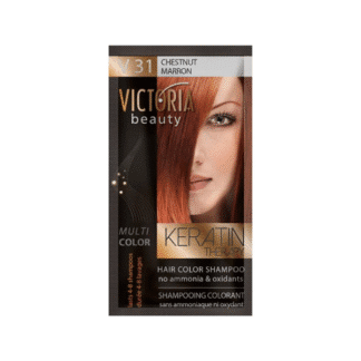 שמפו צבע לשיער חום ערמונים | VICTORIA BEAUTY